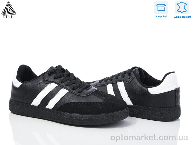 Купить Кросівки жіночі L2410-2 шкіра Stilli чорний, фото 1