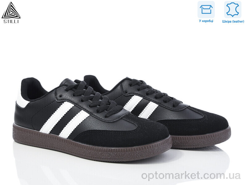 Купить Кросівки жіночі L2410-3 шкіра Stilli чорний, фото 1
