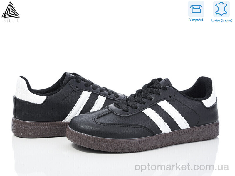 Купить Кросівки жіночі L2410-4 шкіра Stilli чорний, фото 1