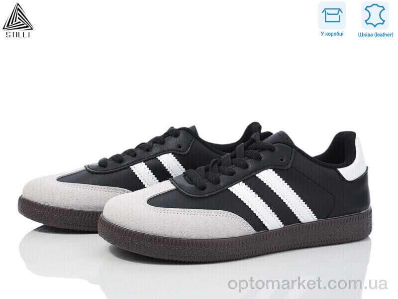 Купить Кросівки жіночі L2410-7 шкіра Stilli чорний, фото 1