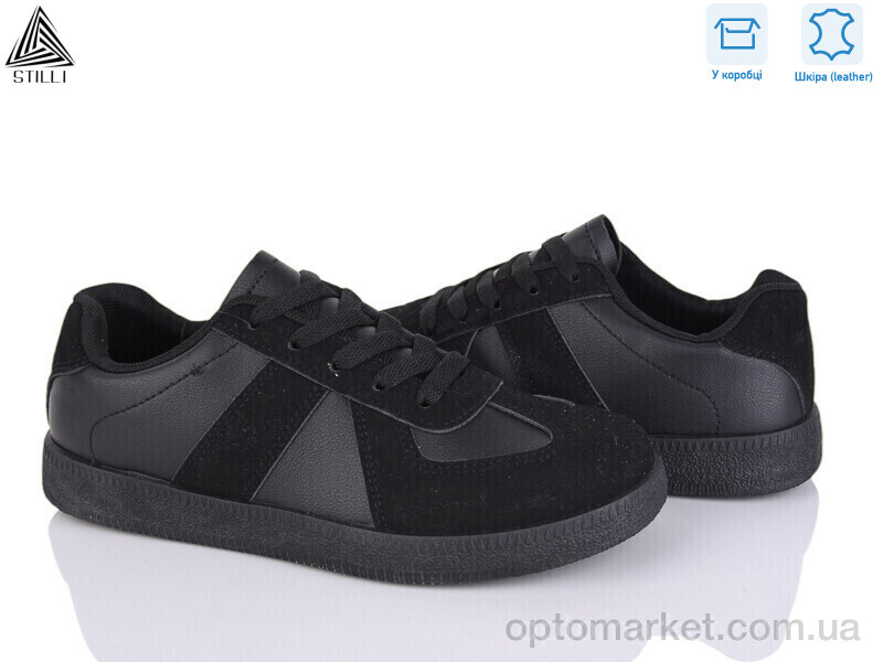 Купить Кросівки жіночі L2440-1 шкіра Stilli чорний, фото 1