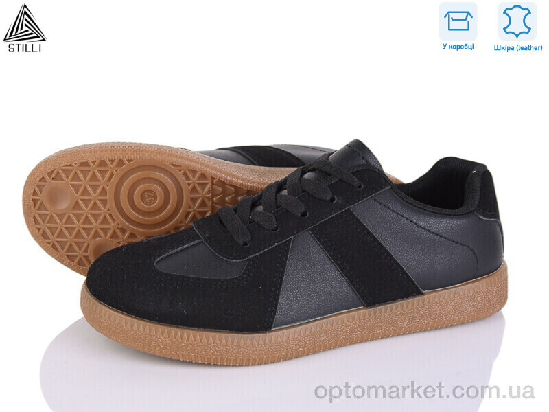 Купить Кросівки жіночі L2440-2 шкіра Stilli чорний, фото 1