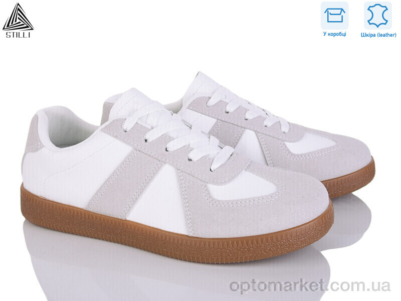 Купить Кросівки жіночі L2440-3 шкіра Stilli білий, фото 1