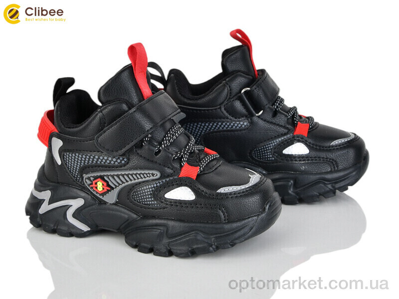 Купить Кросівки дитячі L250 black-red Clibee чорний, фото 1