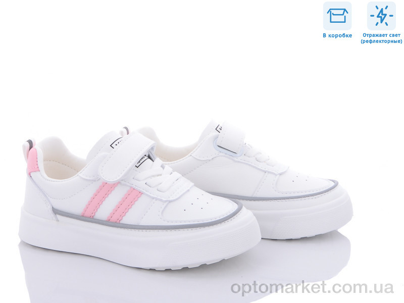 Купить Кросівки дитячі L3520 біло-рожевий LabShentong білий, фото 1