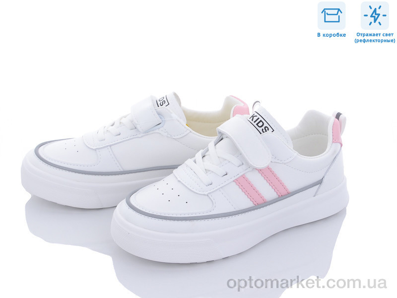 Купить Кросівки дитячі L3521 біло-рожевий Lab Shentong білий, фото 1