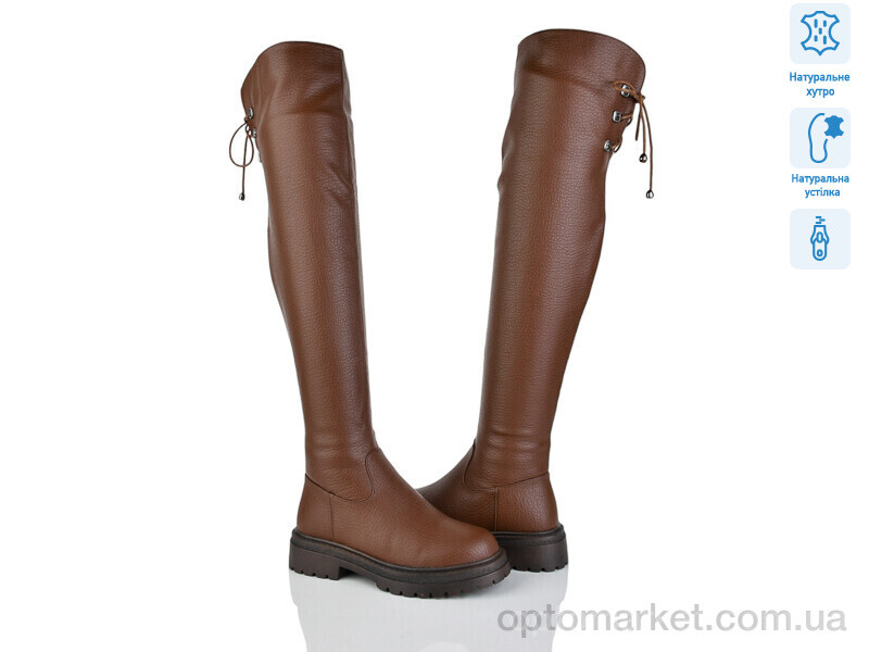 Купить Ботфорти жіночі L418-3M Lino Marano коричневий, фото 1