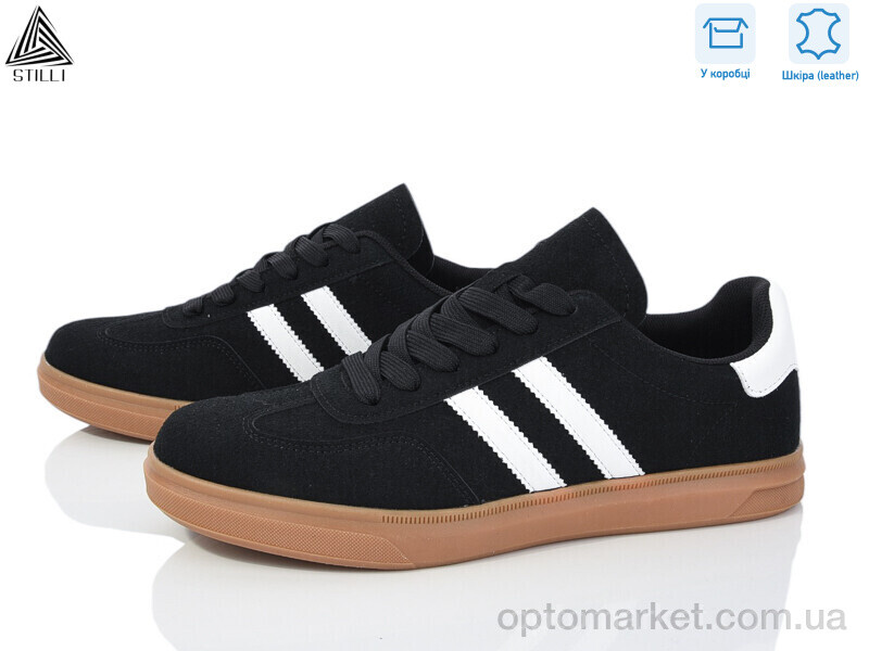 Купить Кросівки чоловічі L500-9R шкіра піна Stilli чорний, фото 1