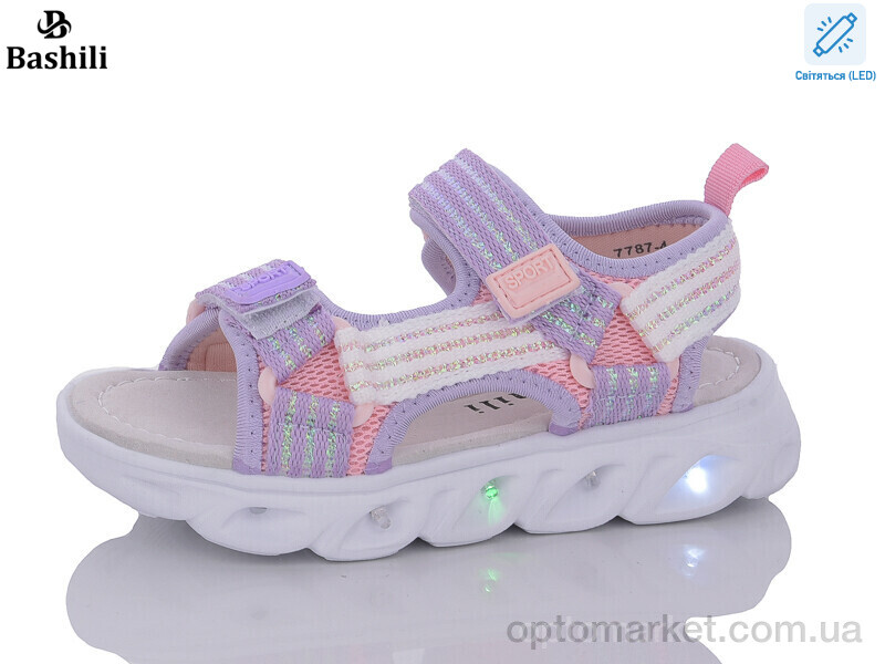 Купить Босоніжки дитячі L5301-20 LED Башили фіолетовий, фото 1