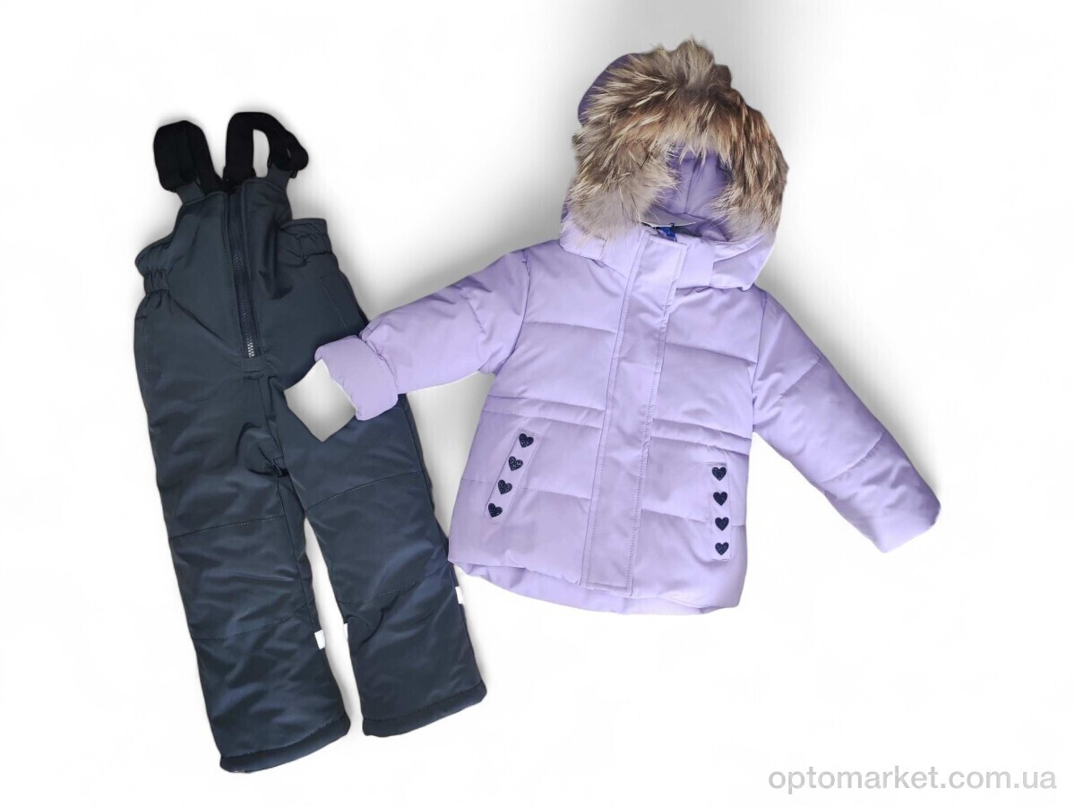Купить Комплекти дитячі дитячі L538 куртка-напівкомбінезон бузковий Ballabio фіолетовий, фото 1