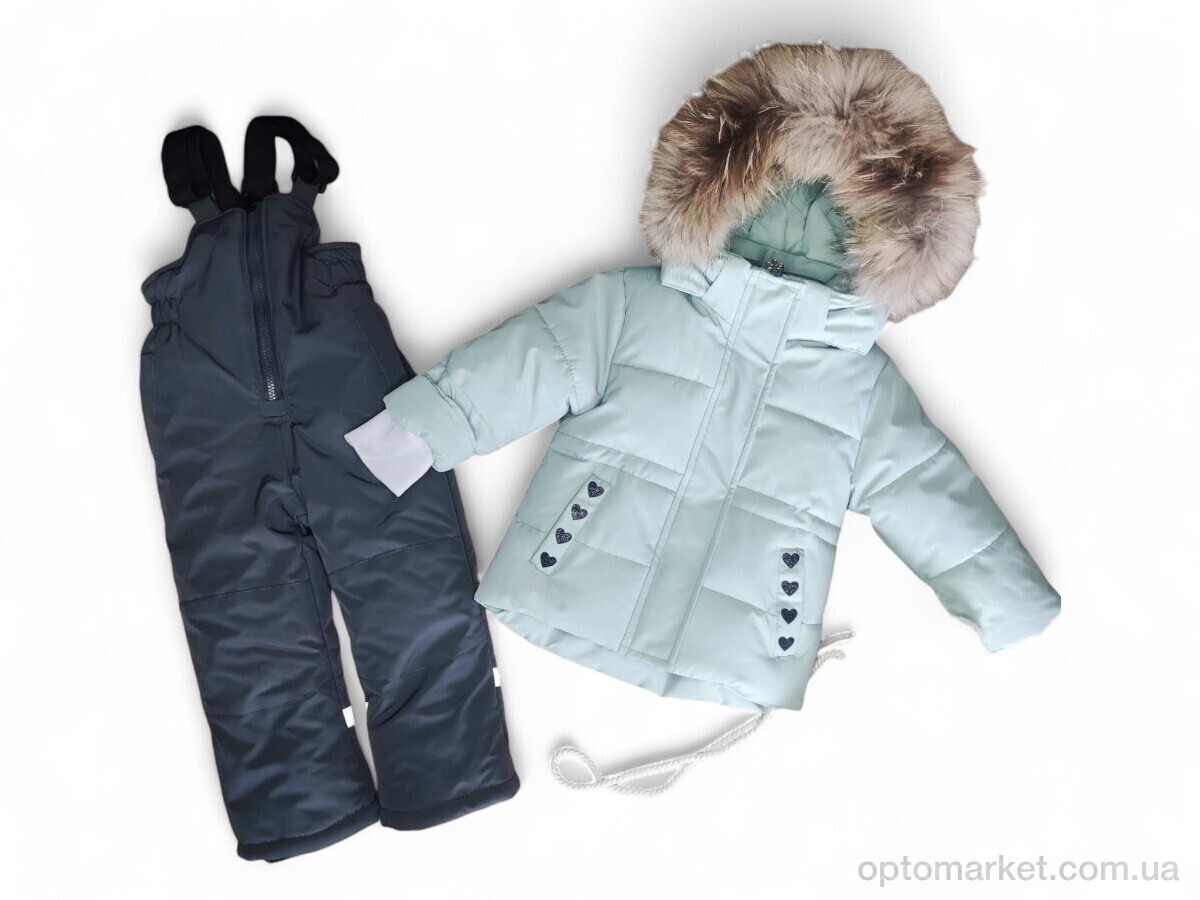 Купить Комплекти дитячі дитячі L538 куртка-напівкомбінезон фісташковий Ballabio зелений, фото 1