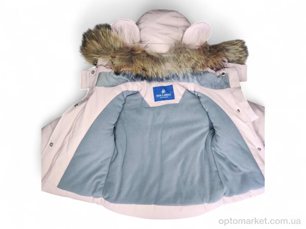 Купить Комплекти дитячі дитячі L538 куртка-напівкомбінезон пудра Ballabio рожевий, фото 4