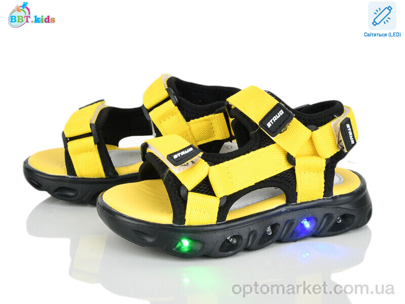 Купить Босоніжки дитячі L602-2-6 LED LED BBT жовтий, фото 1