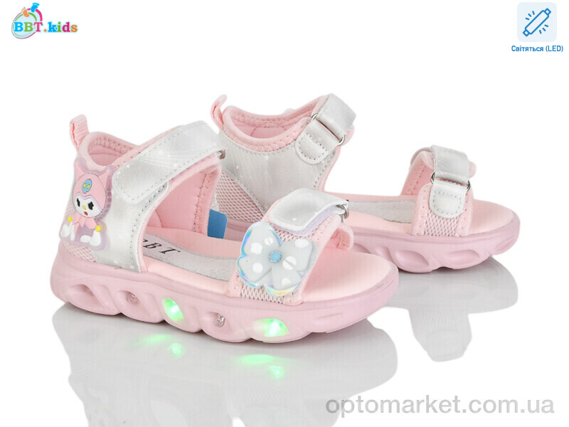 Купить Босоніжки дитячі L605-2-1 LED LED BBT рожевий, фото 1