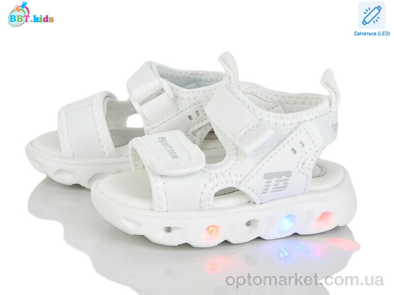 Купить Сандалі дитячі L609-1-2 LED BBT білий, фото 1