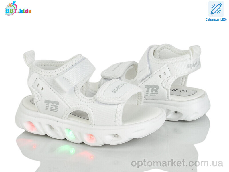 Купить Сандалі дитячі L609-2-2 LED BBT білий, фото 1