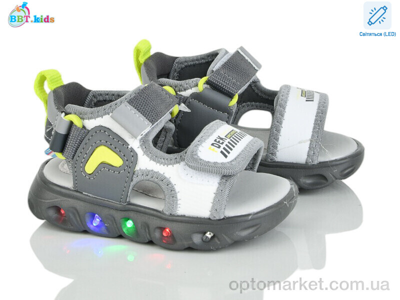 Купить Сандалі дитячі L615-1-6 LED BBT сірий, фото 1