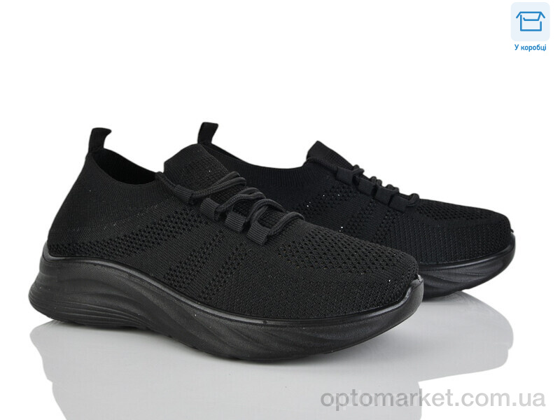 Купить Кросівки жіночі L63-1 піна Moli чорний, фото 1