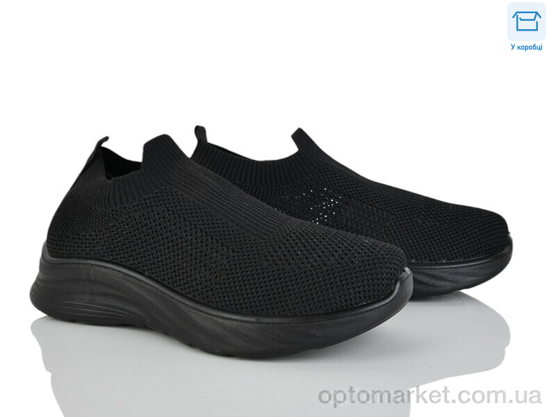 Купить Кросівки жіночі L64-1 піна Moli чорний, фото 1
