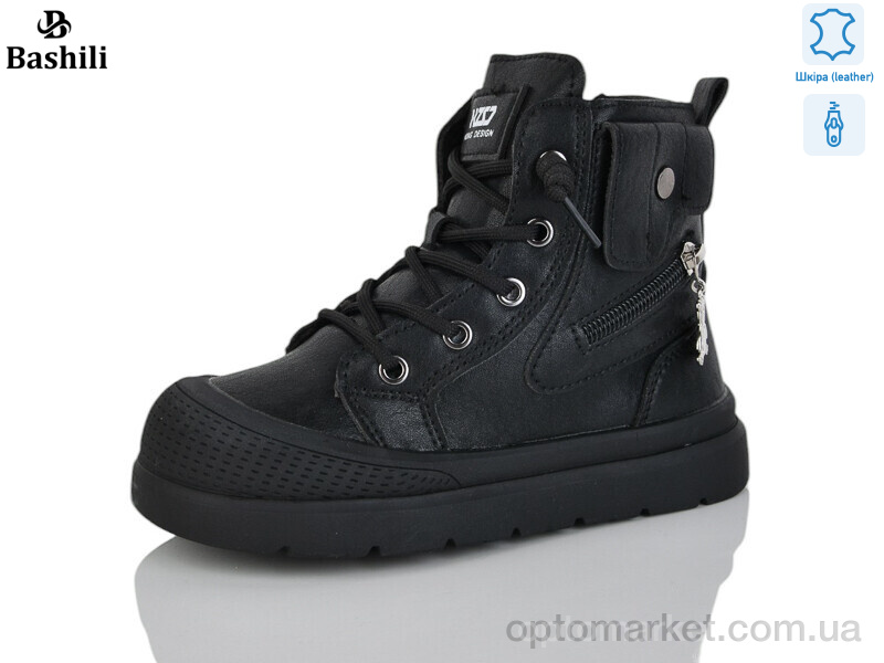 Купить Черевики дитячі L6506-2 фліс Башили чорний, фото 1