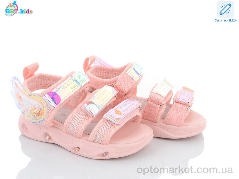 Купить Босоніжки дитячі L6516-1 LED bbt.kids рожевий, фото 1