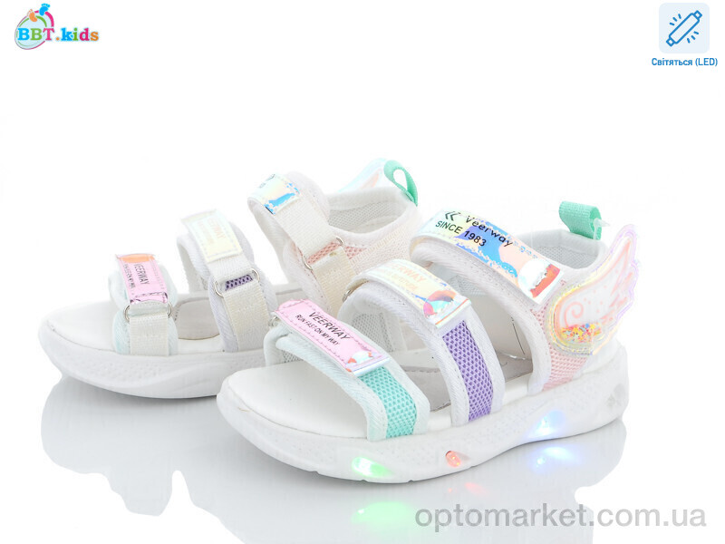 Купить Босоніжки дитячі L6517-3 LED bbt.kids білий, фото 1