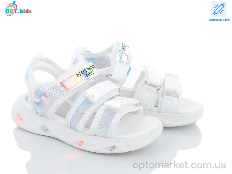 Купить Босоніжки дитячі L6519-2 LED bbt.kids білий, фото 1