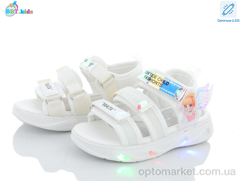 Купить Босоніжки дитячі L6521-2 LED bbt.kids білий, фото 1