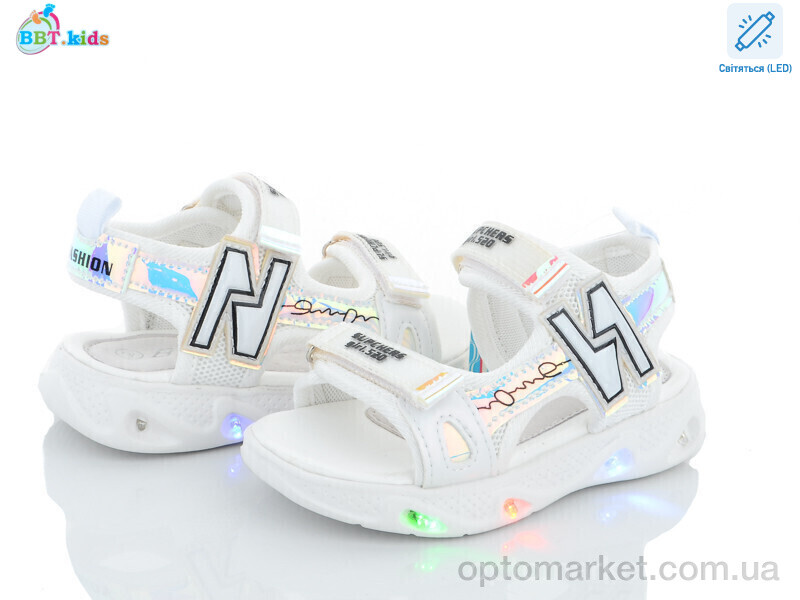 Купить Босоніжки дитячі L6526-2 LED bbt.kids білий, фото 1