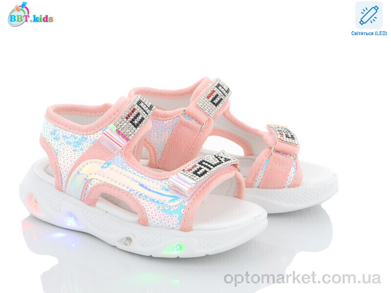 Купить Босоніжки дитячі L6528-3 LED bbt.kids рожевий, фото 1
