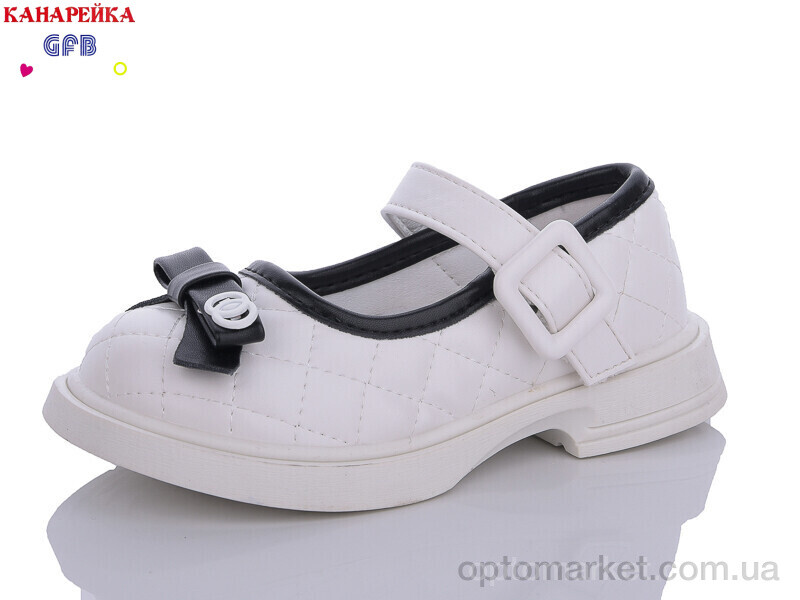 Купить Туфлі дитячі L6530-2 GFB-Канарейка білий, фото 1