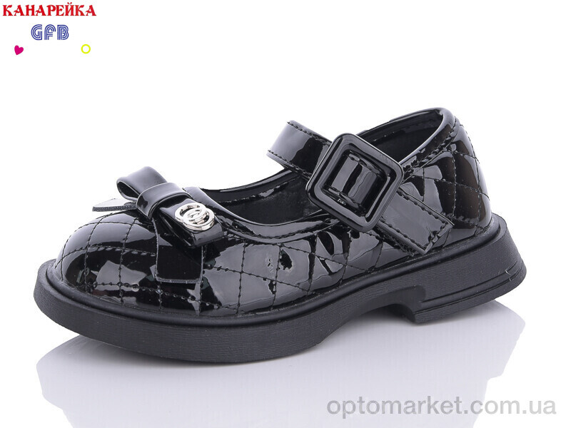 Купить Туфлі дитячі L6530-6 GFB-Канарейка чорний, фото 1