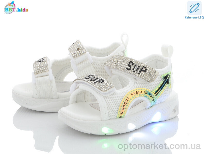 Купить Босоніжки дитячі L6563-2 LED bbt.kids білий, фото 1