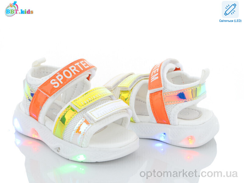 Купить Босоніжки дитячі L6566-2 LED bbt.kids білий, фото 1