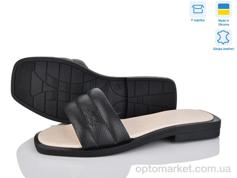 Купить Шльопанці жіночі L72 чорний Lady Million чорний, фото 1