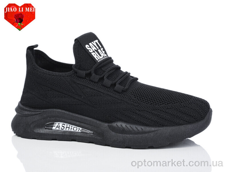 Купить Кросівки чоловічі L73-1 Jiao Li Mei чорний, фото 1