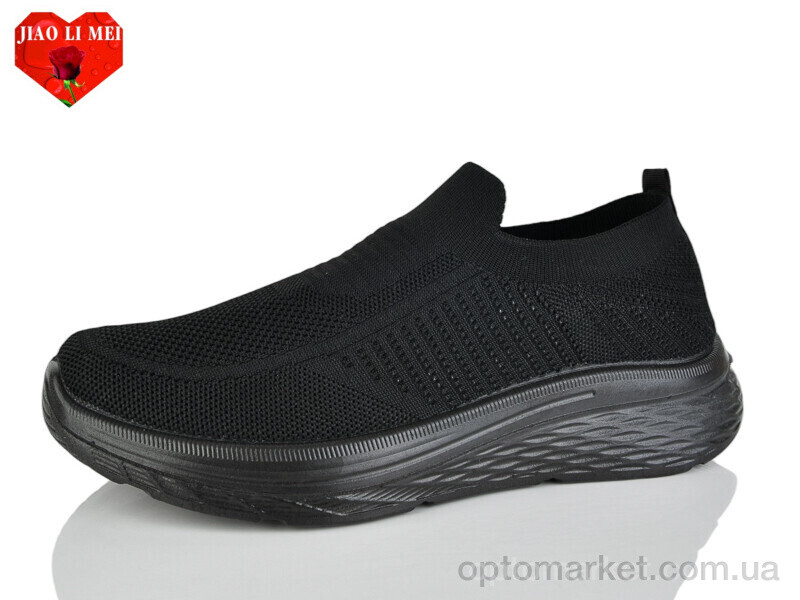 Купить Кросівки чоловічі L96-1 Jiao Li Mei чорний, фото 1