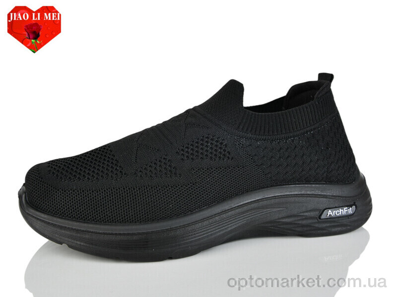 Купить Кросівки чоловічі L98-1 Jiao Li Mei чорний, фото 1