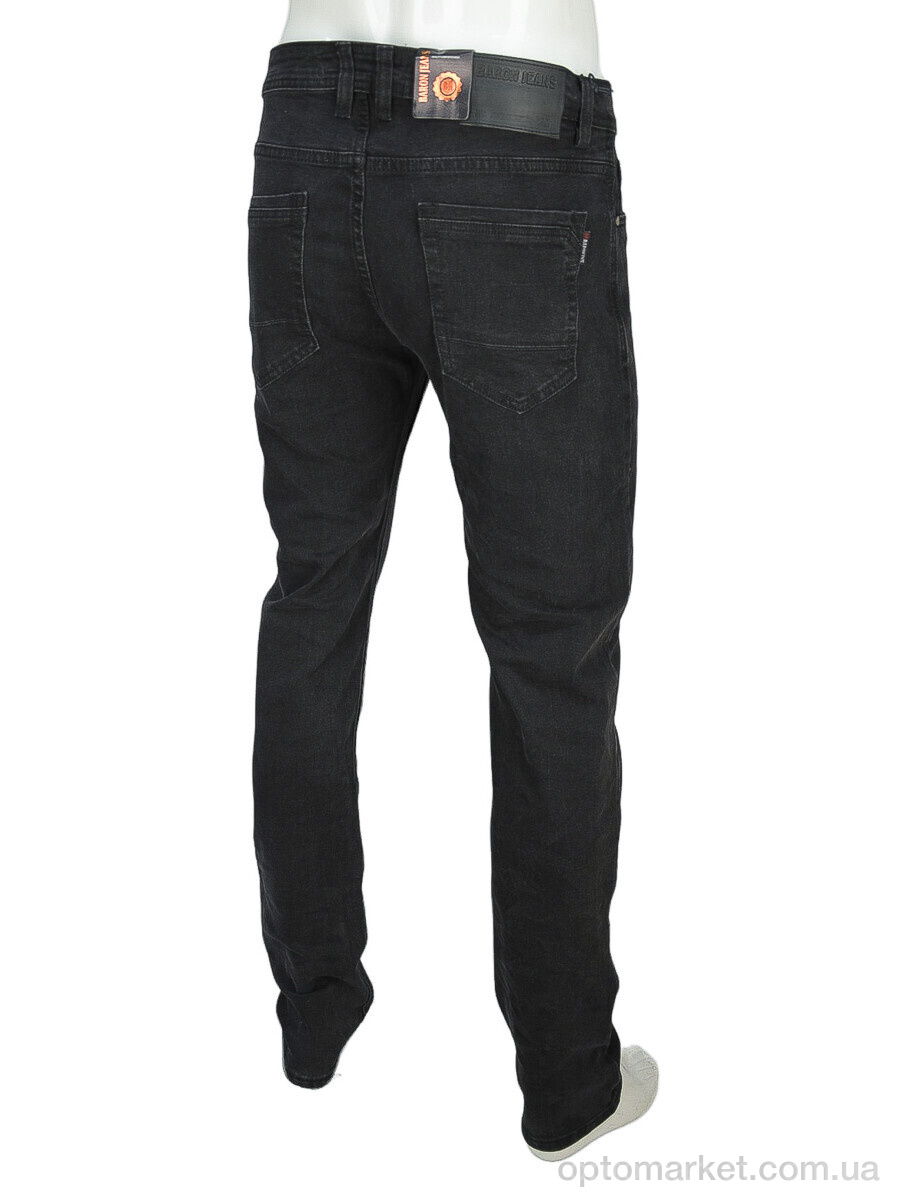 Купить Джинси чоловічі L981-2 Baron чорний, фото 2