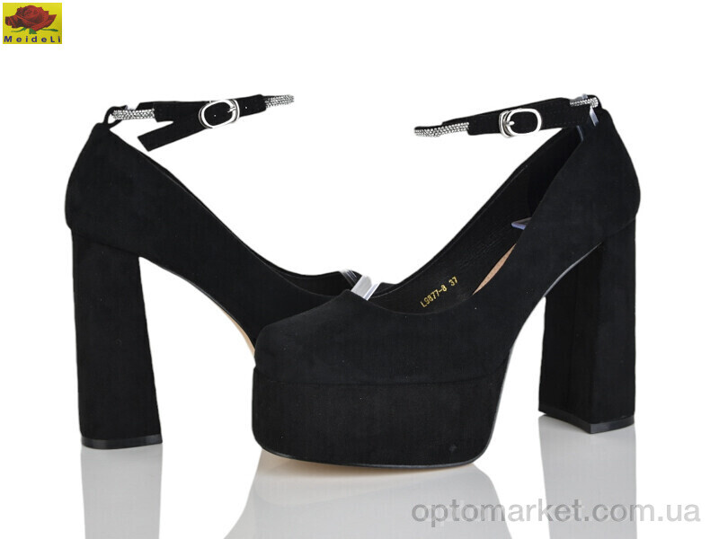 Купить Туфлі жіночі L9877-8 Mei De Li чорний, фото 1