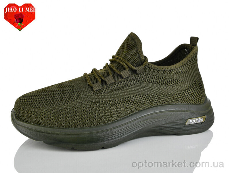 Купить Кросівки чоловічі L99-5 Jiao Li Mei зелений, фото 1