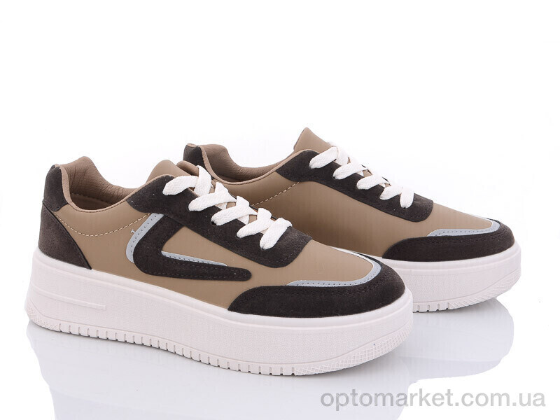 Купить Кросівки жіночі L996-3 L.B. коричневий, фото 1