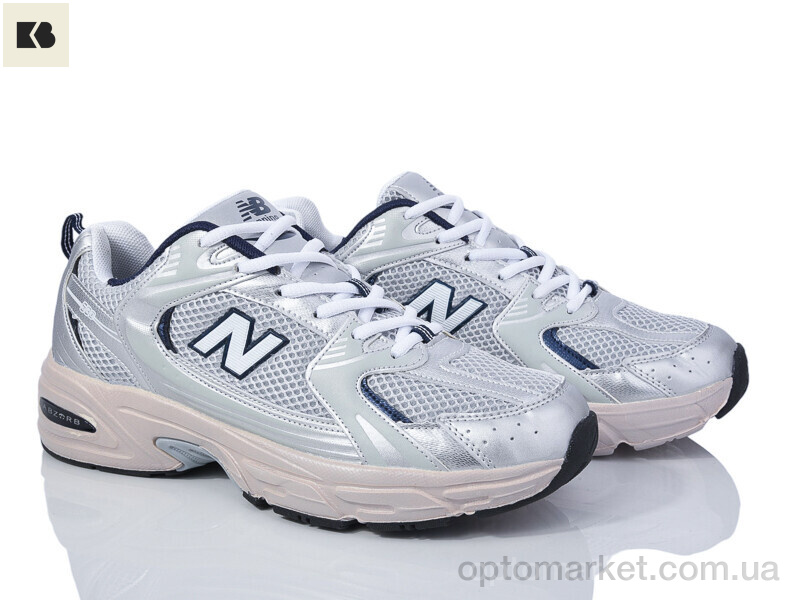 Купить Кросівки чоловічі LA530-4 N.w balance срібний, фото 2