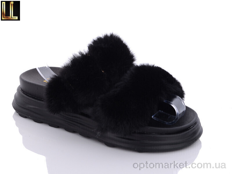 Купить Шльопанці жіночі LB21-1 Lilin shoes чорний, фото 1