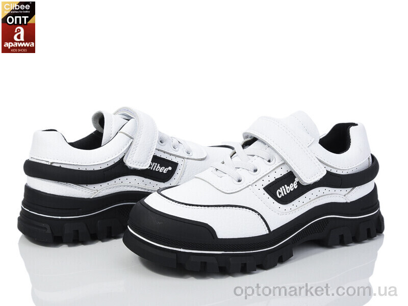 Купить Кросівки дитячі LC100 white-black Clibee білий, фото 1