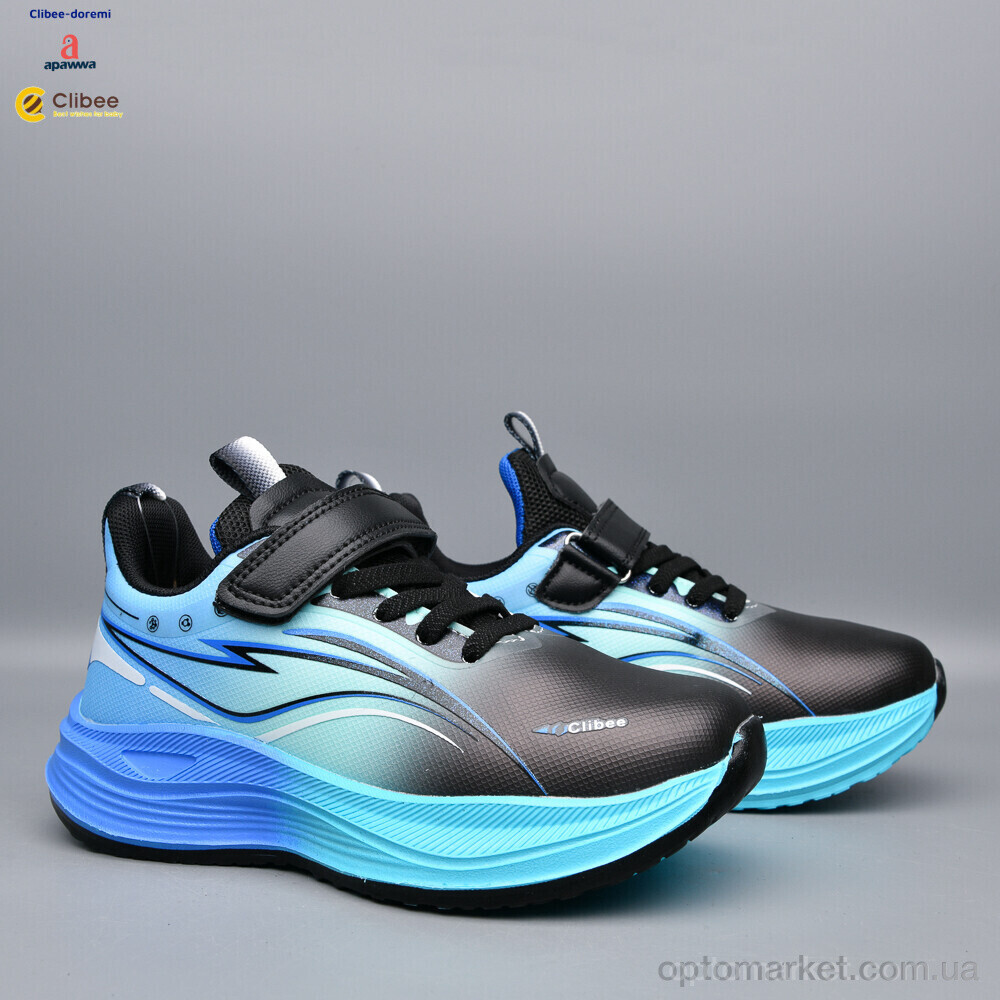 Купить Кросівки дитячі LC1190-2 black-royal Clibee чорний, фото 2