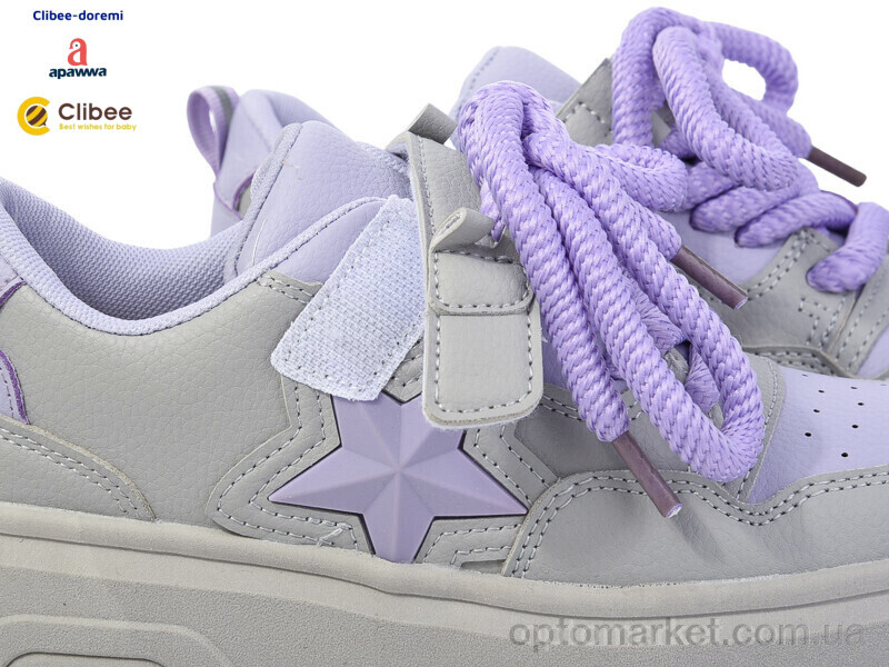 Купить Кросівки дитячі LC120 grey-purple Clibee сірий, фото 2