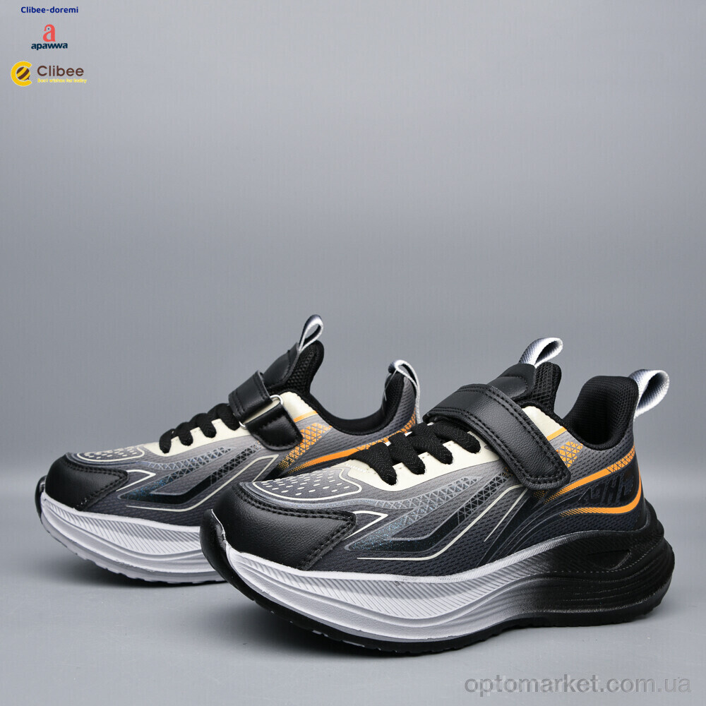 Купить Кросівки дитячі LC191-4 black-khaki Clibee чорний, фото 2