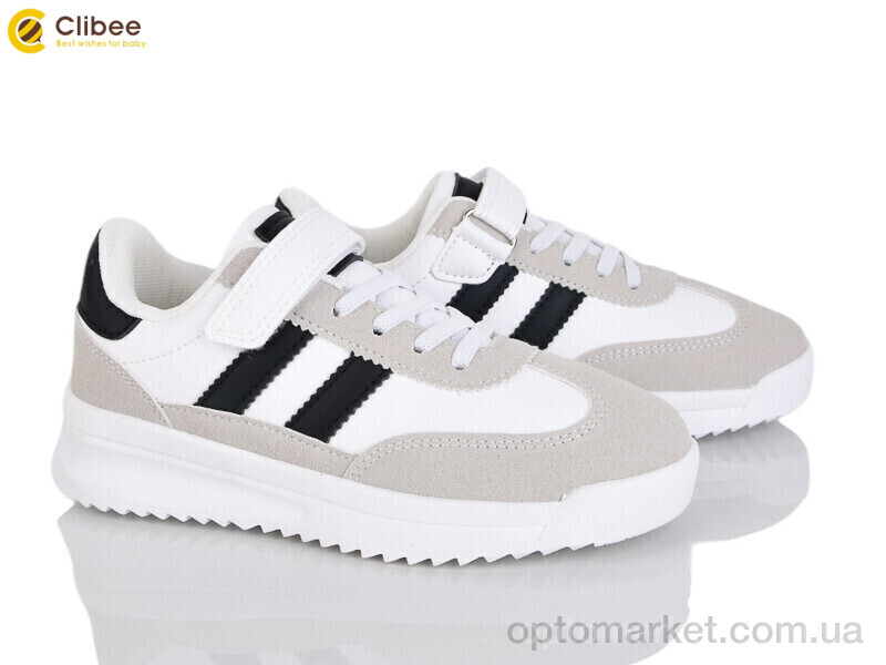 Купить Кросівки дитячі LC6612-4 grey-black Clibee білий, фото 1