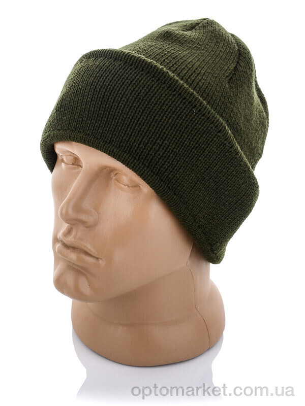 Купить Шапка чоловічі LEN115 green фліс Red Hat зелений, фото 1